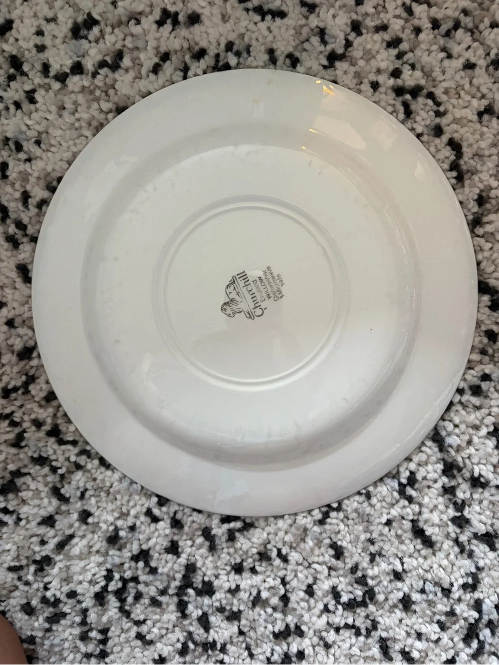 Vintage Churchill Blue Willow Dinner Plate 10.25” Made in England
